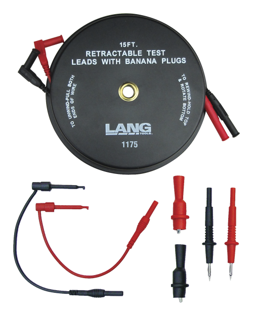 LANG 1176 - 7-Piece Retractable Test Lead Set LG1176 1176 - Direct Tool Source