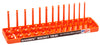 HANSEN GLOBAL  INC. 1/4" Dr. Orange Metric Deep &Regular Socket Holders HR1406 - Direct Tool Source