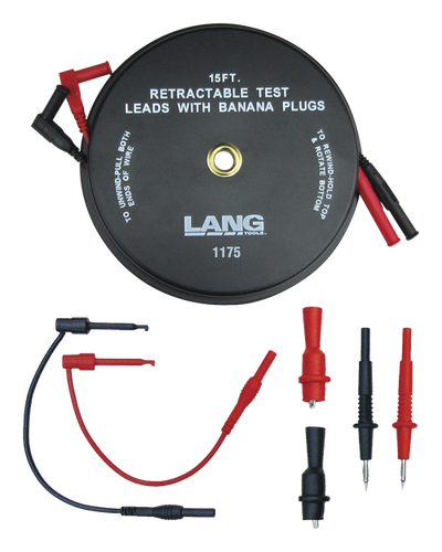 LANG 1176 - 7-Piece Retractable Test Lead Set LG1176 1176 - Direct Tool Source