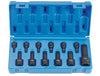 GREY PNEUMATIC 12 Piece Assorted Drive Int.Star Impact Driver Set GY1234T - Direct Tool Source