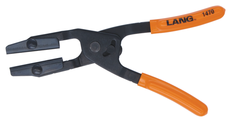 LANG 1.25" Self Locking AngledPinch Off Pliers LG1470 - Direct Tool Source