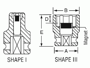 GREY PNEUMATIC 1/4" Drive x 1/4" MagneticStandard GY908RG - Direct Tool Source
