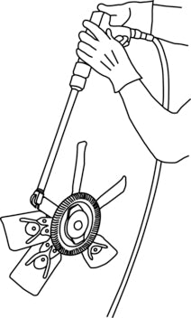 LISLE Pneumatic Fan Clutch WrenchSet Ford GM & Chrysler LS43300 - Direct Tool Source