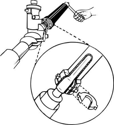 LISLE NEW Inner Tie Rod Tool withCrowsfeet Fittings LS45750 - Direct Tool Source