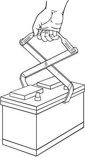 LISLE Battery Carrier LS57850 - Direct Tool Source