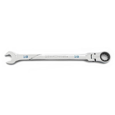 GEARWRENCH 18mm 120XPŸ?? Universal SplineXL Flex Combination Ratcheting KD86218 - Direct Tool Source