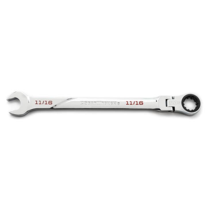 GEARWRENCH 11/16" 120XPŸ?? Universal SplineXL Flex Combination Ratcheting KD86241 - Direct Tool Source