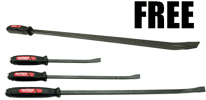 Mayhew 3 Pc Dominator Curved Pry Bar Set - MAY81381 - Direct Tool Source