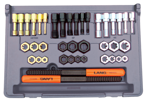 LANG 40 Pc. SAE and Metric Thread Restorer Kit LG972 972 - Direct Tool Source