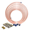 AGS COMPANY SOLUTIONS LLC 1/4 x 25 Nickel Copper BrakeLine Coil and Tube Nut Kit AKCNC-425K - Direct Tool Source
