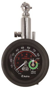 ASTRO PNEUMATIC 2-in-1 Tire Pressure And TreadDepth Gauge AO3085 - Direct Tool Source