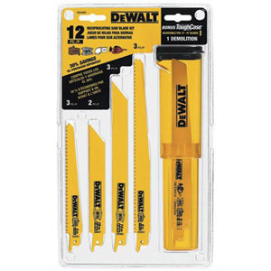 DEWALT 12 Pc Recip Blade Set Kit DW4892 - Direct Tool Source