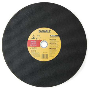 DEWALT Type 1 Metal Cutting Chop SawWheel 14"x7/64"x1" DW8001 - Direct Tool Source