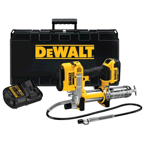 DEWALT 20 Volt Cordless Grease Gun Kit Single Battery DCGG571M1 - Direct Tool Source