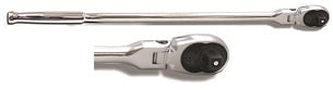 E-Z RED 1/2" Drive  Locking FlexheadChrome Ratchet Quick Release EZMR1224FL - Direct Tool Source