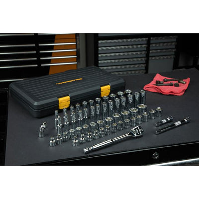 GEARWRENCH 56-Pc 3/8" Drive SAE/Metric 6pt Standard & Deep Socket Set KD80550P - Direct Tool Source