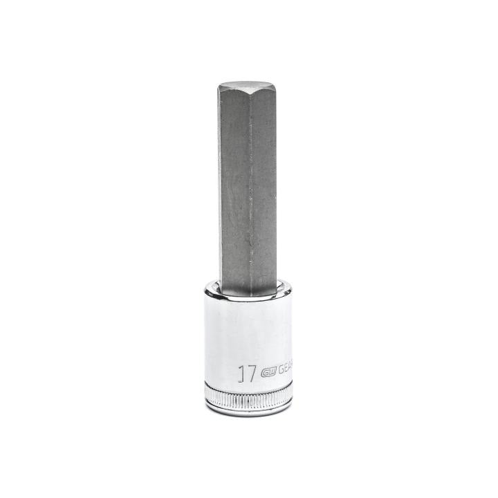 GEARWRENCH 17MM 1/2" Drive Mid Length Chrome Hex Bit Socket - Direct Tool Source