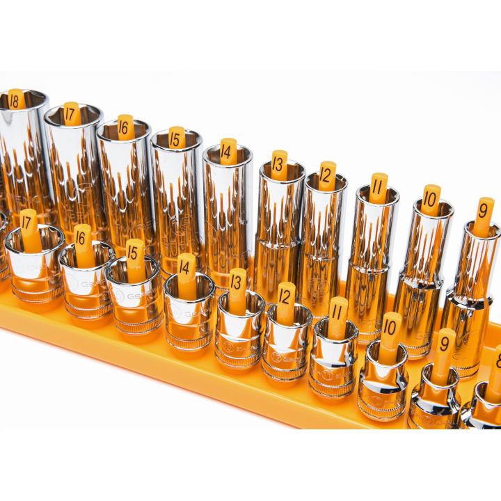 GEARWRENCH 3 Piece Orange SAE Socket Tray Set KD83119 - Direct Tool Source