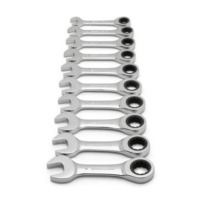 GEARWRENCH 10 Piece Metric StubbyGearWrench Set KD9520 - Direct Tool Source