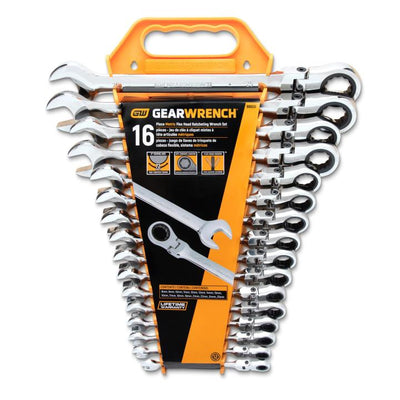 GEARWRENCH 16 Piece Flexible CombinationGearWrench Set -Metric KD9902 - Direct Tool Source