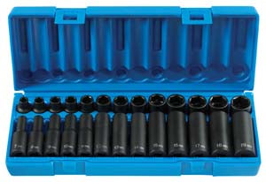 GREY PNEUMATIC 3/8" Drive 26 Piece MetricMaster Set GY1226M - Direct Tool Source