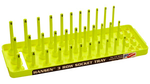 IRWIN INDUSTRIAL TOOL CO HV Yellow 1/4" Dr. SAE 3 Row Multi Length Socket Holder - Direct Tool Source
