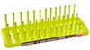 HANSEN GLOBAL  INC. HV Yellow 1/4" Dr. Metric 3 Row Multi Length Socket Holder - Direct Tool Source