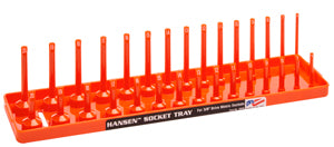 HANSEN GLOBAL  INC. 3/8" Dr. Orange Metric Deep &Regular Socket Holders HR3806 - Direct Tool Source