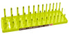 HANSEN GLOBAL  INC. HV Yellow 3/8" Dr. SAE 3 Row Multi Length Socket Holder - Direct Tool Source