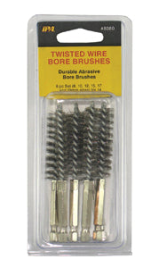 INNOVATIVE PRODUCTS OF AMERICA 6 pc set of Twisted StainlessWire Bore Brushes IP8080 - Direct Tool Source