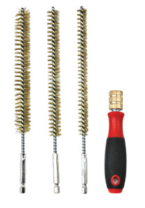 INNOVATIVE PRODUCTS OF AMERICA 9" Bore Brass Brush Set withDrive Handle IP8084 - Direct Tool Source