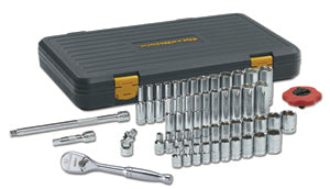 GEARWRENCH 51-Pc 1/4" Drive SAE/Metric 6pt Standard & Deep Socket Set KD80300P - Direct Tool Source