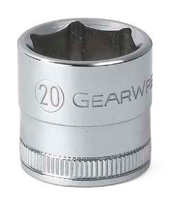 GEARWRENCH 20MM 6 Point Standard Length3/8" Drive Socket KD80330 - Direct Tool Source