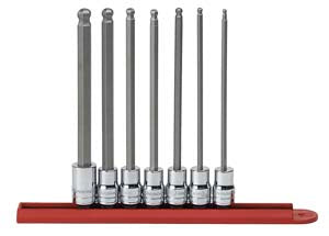 GEARWRENCH 7 Pc. 3/8" Dr. SAE Long BallHex Bit Socket Set KD80574 - Direct Tool Source