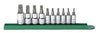 GEARWRENCH 10 Piece 1/4" and 3/8" Dr.Torx Press Fit Bit Socket Set KD80722 - Direct Tool Source