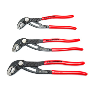 GEARWRENCH 3 Piece Push Button Tongue &Groove Plier Set KD82118 - Direct Tool Source