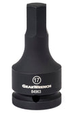 GEARWRENCH 17MM 3/4" Drive Hex Impact BitSocket KD84963 - Direct Tool Source