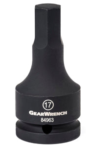 GEARWRENCH 17MM 3/4" Drive Hex Impact BitSocket KD84963 - Direct Tool Source