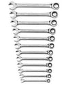 GEARWRENCH 12 Piece Ratcheting Open EndWrench Set Metric KD85597 - Direct Tool Source