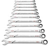 GEARWRENCH 11 Piece  Spline SAE 120XPŸ?? XLCombo Ratcheting Wrench Set KD86450 - Direct Tool Source