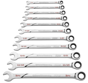 GEARWRENCH 11 Piece  Spline SAE 120XPŸ?? XLCombo Ratcheting Wrench Set KD86450 - Direct Tool Source