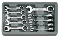 GEARWRENCH 10 Piece Metric StubbyGearWrench Set KD9520 - Direct Tool Source