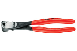 KNIPEX 6-1/4" High Leverage EndCutting Nippers 160MM KX6701160 - Direct Tool Source