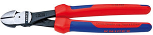 KNIPEX 10" High  Leverage StraightDiagonal Cutter Comfort Grip KX7402250 - Direct Tool Source