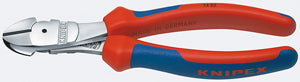 KNIPEX High Leverage Diagnol Cutters1000Volt Insulated KX7405250 - Direct Tool Source