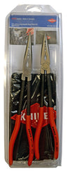 KNIPEX 2PC XL Needle Nose Pliers Setwith Pouch KX9K0080128US - Direct Tool Source
