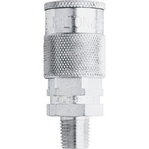 MILTON 3/8x3/8 Male NPT H Style AirCoupler MI1836S - Direct Tool Source