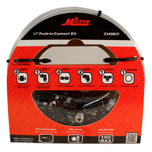 MILTON 1/4" OD Push-to-Connect ShopAir Line Kit MI2340KIT - Direct Tool Source