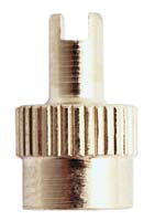 MILTON Nickel Plated Brass Screwdriver Type Valve Cap 5 Card MI437S - Direct Tool Source