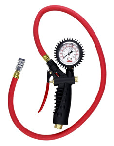 MILTON Pro Analog Pistol Grip 230PSI Inflator Gauge  36" Hose MI572A - Direct Tool Source